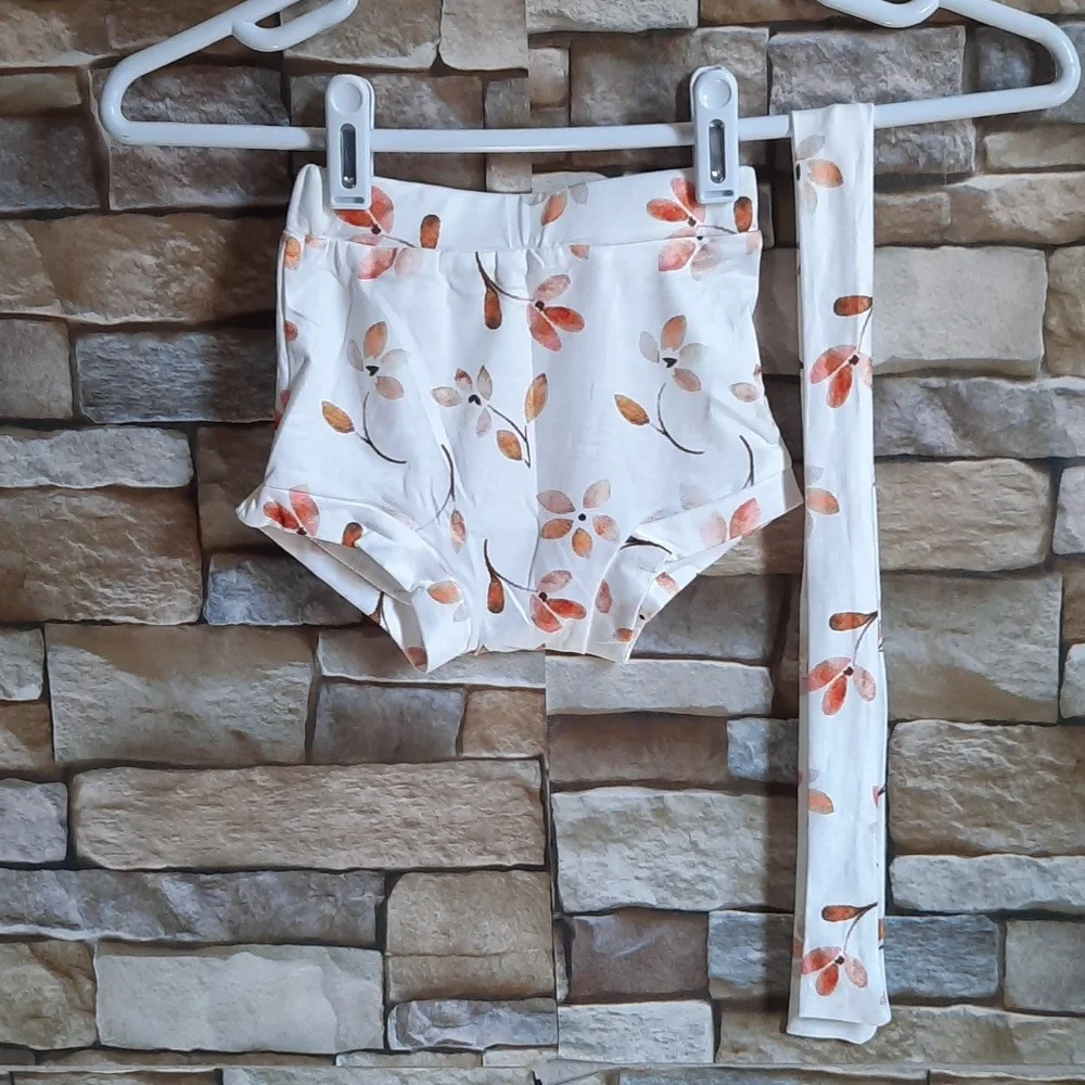 Baby Girl Outfit Boho Beach Stay Groovy Set Size 12 Months